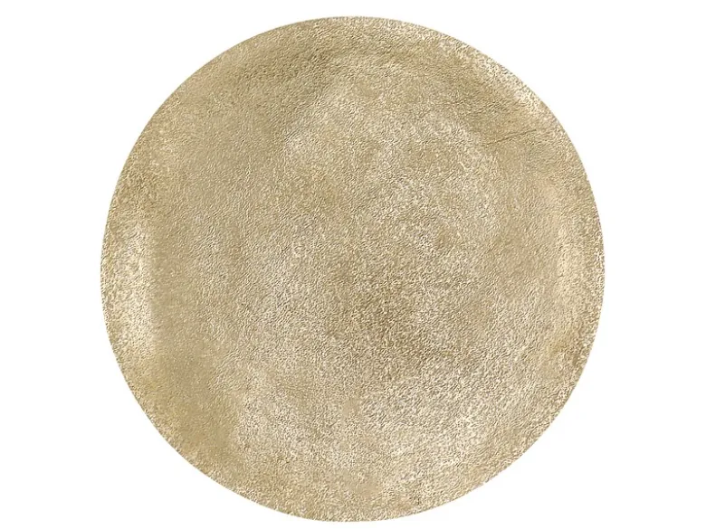 Beistelltisch PATTY rund Metall in Schwarz Gold, Höhe 61cm