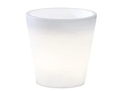 Beleuchteter Pflanzkübel Outdoor LED Blumentopf Ø 28cm Terrassenbeleuchtung