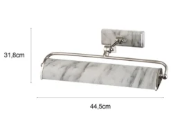 Bilderleuchte WINCHFIELD verstellbar in Marmoroptik, Breite 44,5cm