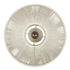 Boho LED Deckenleuchte Lampenschirm aus Baumwolle Beige, Ø 46cm