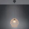 Boho Pendelleuchte HIVE mit Lampenschirm geflochten aus Hanfseil, Ø 38cm
