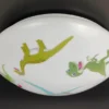 Coole Deckenlampe mit Dino Motiv fürs Kinderzimmer, bunt Ø 35cm