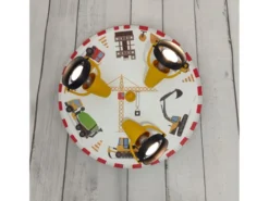 Coole Deckenlampe Motiv Baustelle für Kinderzimmer 3 flammig schwenkbar Ø 35cm