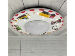 Coole LED Deckenleuchte Baustelle fürs Kinderzimmer Schlummerlicht bunt Ø54cm