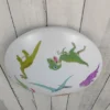 Coole LED Deckenleuchte mit Dino Motiv fürs Kinderzimmer, bunt Ø 35cm