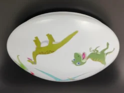 Coole LED Deckenleuchte mit Dino Motiv fürs Kinderzimmer, bunt Ø 35cm
