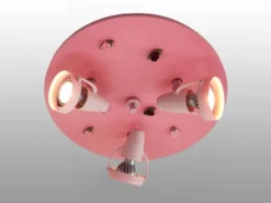 Coole LED Deckenleuchte Röschen fürs Kinderzimmer 3 flammig schwenkbar Ø35cm