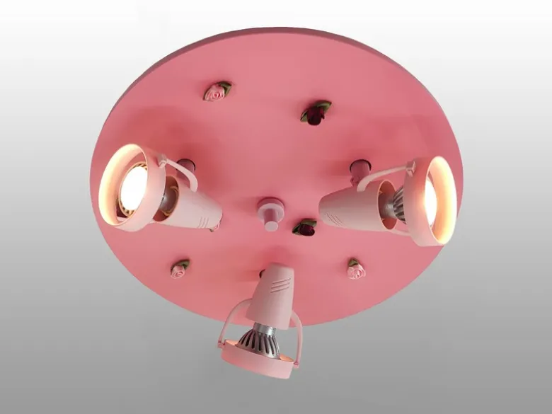 Coole LED Deckenleuchte Röschen fürs Kinderzimmer 3 flammig schwenkbar Ø35cm