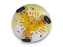 Coole LED Deckenleuchte Sonne fürs Kinderzimmer 3 flammig schwenkbar Ø35cm