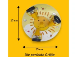 Coole LED Deckenleuchte Sonne fürs Kinderzimmer 3 flammig schwenkbar Ø35cm