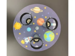 Coole LED Deckenleuchte Weltall fürs Kinderzimmer 3 flammig schwenkbar Ø35cm