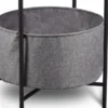 Couchtisch 2er Set aus Metall mit Stoff Korb Höhe 61cm