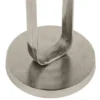 Couchtisch 2er Set rund aus Metall in Silber, Höhe 61cm