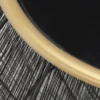 Couchtisch MIKA 2 teilig - Korbtisch Metall in Schwarz mit Goldakzenten