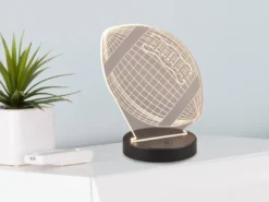 3D Dekoleuchte FOOTBALL mit RGB Farbwechsler, Höhe 21cm