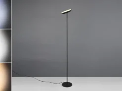 Deckenfluter SPECTER LED dimmbar & Lichtfarbe einstellbar, Schwarz, Höhe 178cm