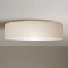 Deckenlampe CEILING DREAM, Leinen Stoffschirm / Abdeckung satiniert, Ø 40cm