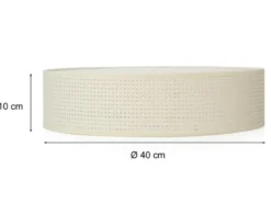 Deckenlampe CEILING DREAM mit Rattan Lampenschirm, Ø 40cm
