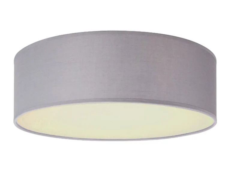 Deckenlampe CEILING DREAM, Stoff Grau / Abdeckung satiniert, Ø 30cm