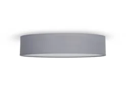 Deckenlampe CEILING DREAM, Stoff Grau / Abdeckung satiniert, Ø 50cm