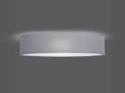 Deckenlampe CEILING DREAM, Stoff Grau / Abdeckung satiniert, Ø 50cm