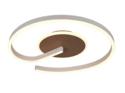 Deckenleuchte CALLE in Coffee flach, LED dimmbar & Lichtfarbe einstellbar Ø 50cm