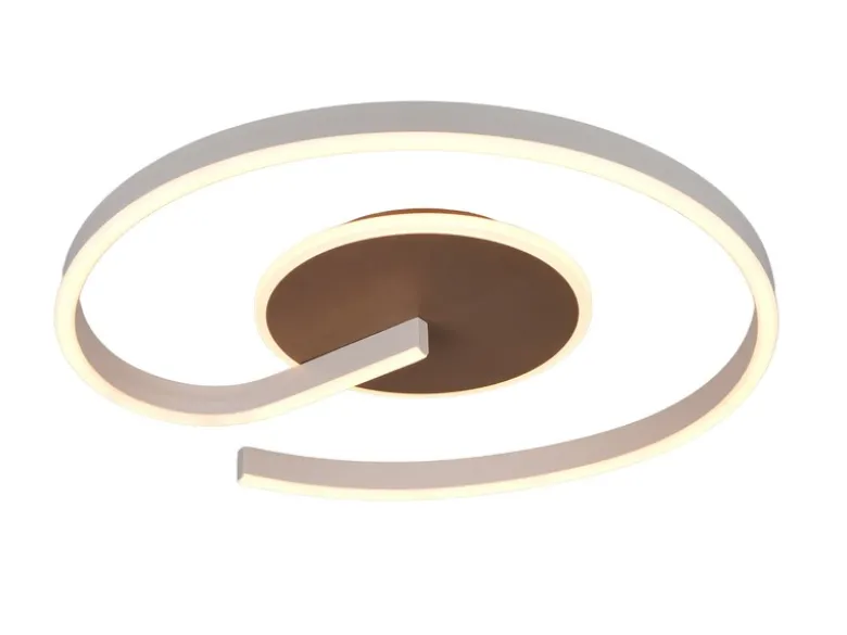 Deckenleuchte CALLE in Coffee flach, LED dimmbar & Lichtfarbe einstellbar Ø 50cm