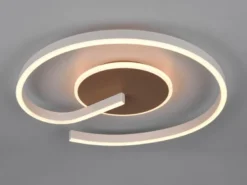 Deckenleuchte CALLE in Coffee flach, LED dimmbar & Lichtfarbe einstellbar Ø 50cm