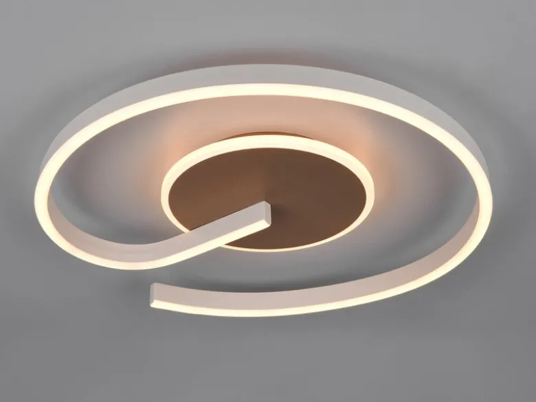 Deckenleuchte CALLE in Coffee flach, LED dimmbar & Lichtfarbe einstellbar Ø 50cm
