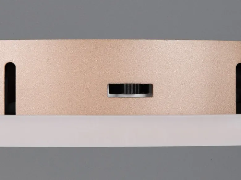 Deckenleuchte CALLE in Coffee flach, LED dimmbar & Lichtfarbe einstellbar Ø 50cm