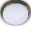 Deckenleuchte / Deckenschale, Opalglas matt, Dekorring Altmessing, Ø 40cm