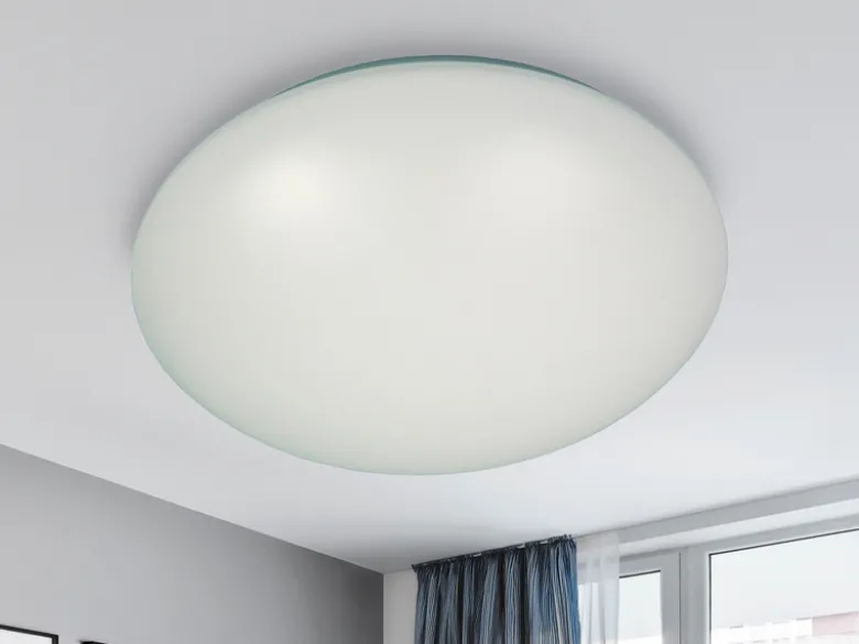 Deckenleuchte / Deckenschale rund, Kunststoff opalweiß, Ø 36 cm