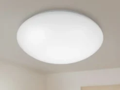 Deckenleuchte / Deckenschale rund, Kunststoff opalweiß, Ø 36 cm