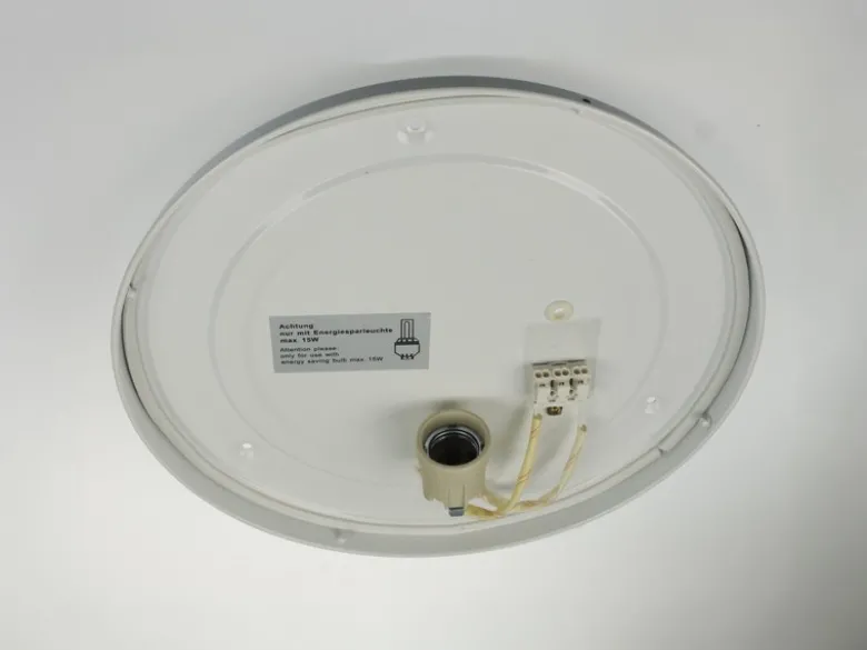 Deckenleuchte / Deckenschale rund, Kunststoff opalweiß, Ø 36 cm