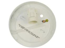Deckenleuchte / Deckenschale rund, Glas Weiß mit Klarrand, Ø 20cm
