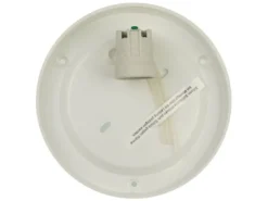 Deckenleuchte / Deckenschale rund, Glas Weiß mit Klarrand, Ø 25cm