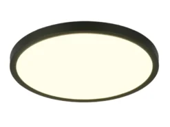 Deckenleuchte DRACO Schwarz ultraflach LED dimmbar & Lichtfarbe einstellbar 40cm