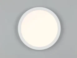Deckenleuchte DRACO Weiß ultraflach LED dimmbar & Lichtfarbe einstellbar Ø 23cm