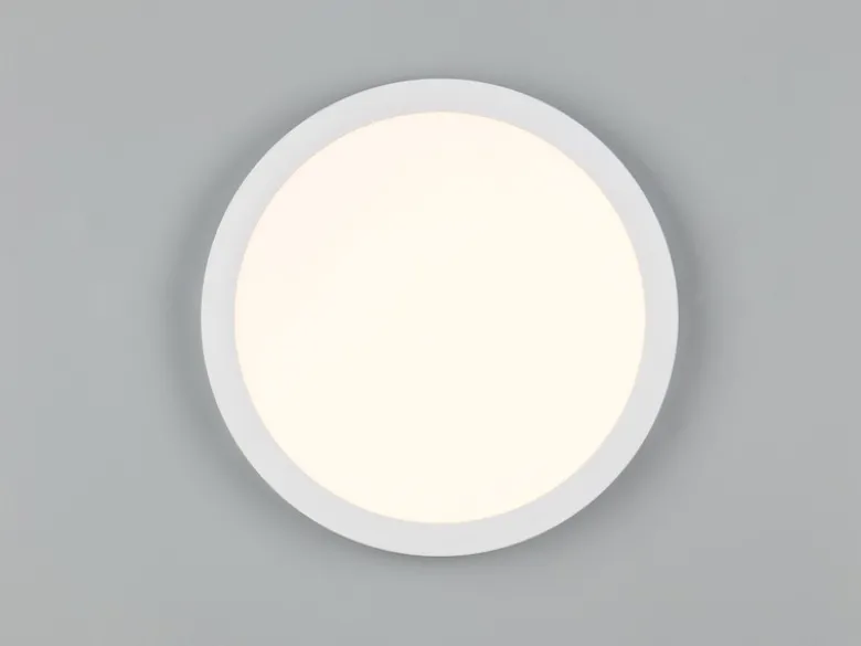 Deckenleuchte DRACO Weiß ultraflach LED dimmbar & Lichtfarbe einstellbar Ø 23cm