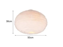 Deckenleuchte FURRY mit Kugel Lampenschirm aus Plüsch, Ø 50cm