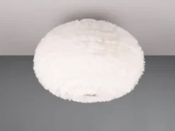 Deckenleuchte FURRY mit Kugel Lampenschirm aus Plüsch, Ø 50cm