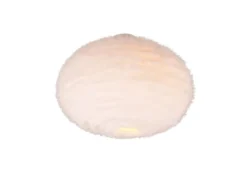 Deckenleuchte FURRY mit Kugel Lampenschirm aus Plüsch, Ø 50cm