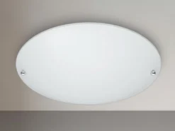 Deckenleuchte LANA mit Glas Lampenschirm Weiß matt, Ø 25cm