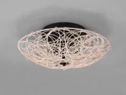 Deckenleuchte LOVIS Rattan Geflecht Natur im Boho Stil, Ø 40cm