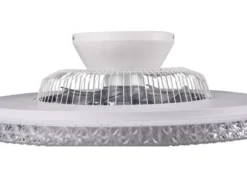Deckenleuchte mit Ventilator dimmbar Fernbedienung & Wandhalterung Ø60cm