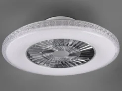 Deckenleuchte mit Ventilator dimmbar Fernbedienung & Wandhalterung Ø60cm