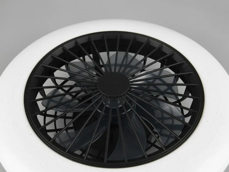 Deckenleuchte mit Ventilator STRALSUND Fernbedienung Sternenhimmel, Ø 50cm