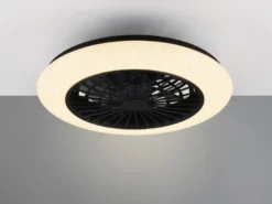 Deckenleuchte mit Ventilator STRALSUND Fernbedienung Sternenhimmel, Ø 50cm