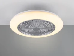 Deckenleuchte mit Ventilator dimmbar Fernbedienung & Wandhalterung Ø50cm