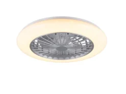 Deckenleuchte mit Ventilator dimmbar Fernbedienung & Wandhalterung Ø50cm